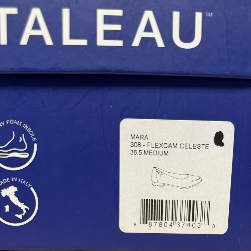 Italeau Mara Celeste Flexcam Ballet Flat, NWT, Size 36.5 (6) - Picture 8 of 8